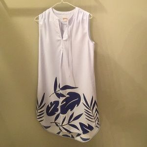 Blue shift dress